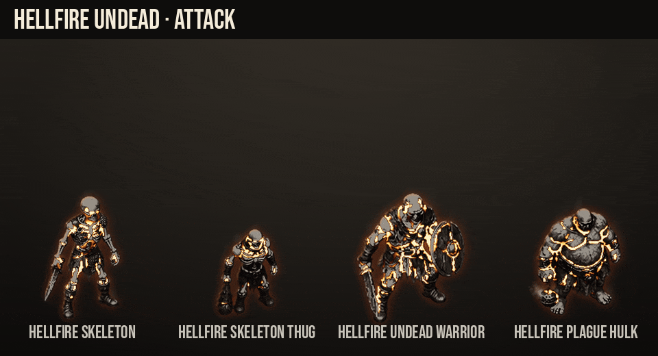 Hellfire Undead: main attacks