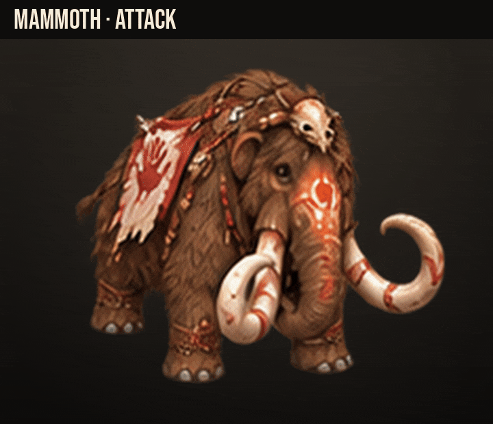 Mammoth tusk charge