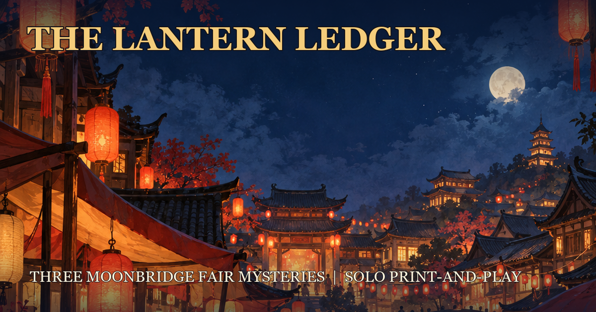 The Lantern Ledger: Three Moonbridge Fair Mysteries