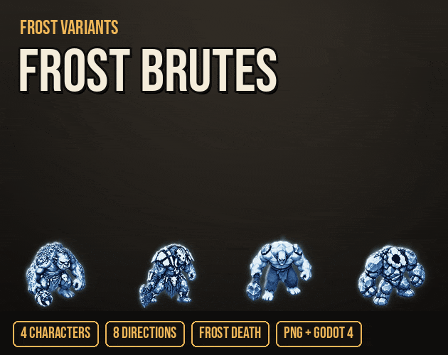 Frost Brutes cover: Frost Troll Warrior, Frost Troll Charger, Frost Ogre and Ice Golem in action
