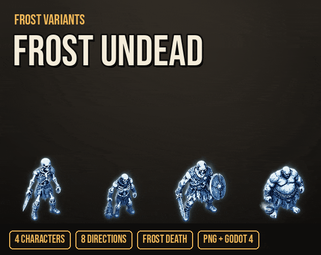 Frost Undead cover: Frost Skeleton, Frost Skeleton Thug, Frost Undead Warrior and Frost Plague Hulk in action