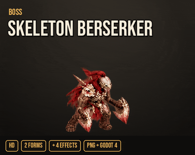 Skeleton Berserker Boss cover: the boss in action