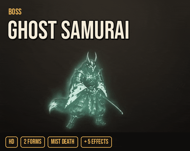 Ghost Samurai Boss cover: the boss in action