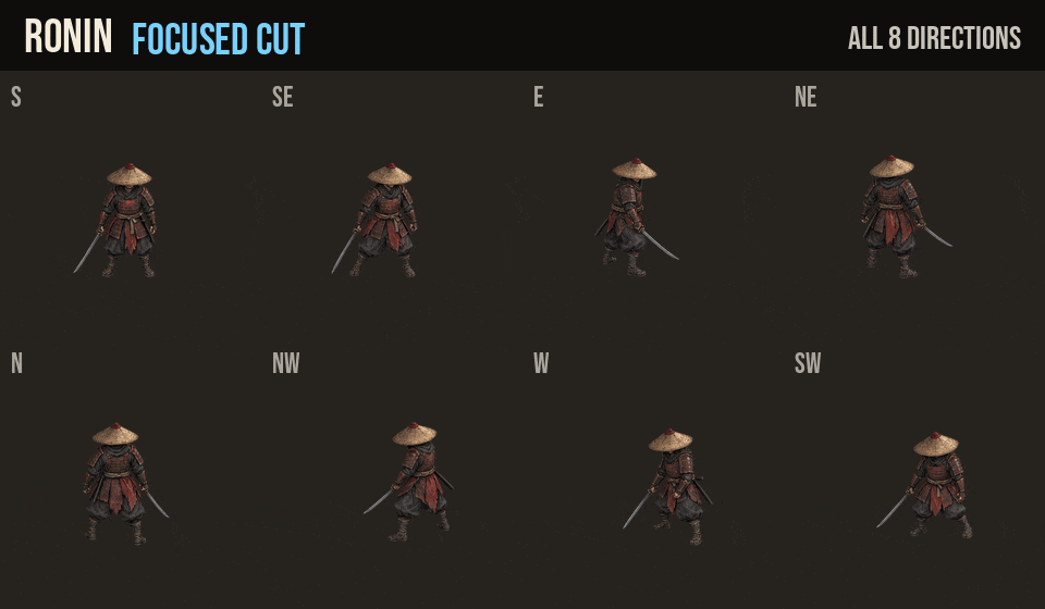 Ronin: special moves in all 8 directions