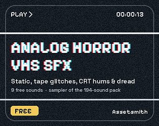 Analog Horror VHS SFX - Free Sampler (9 Sounds) cover