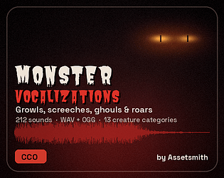 Monster Vocalizations SFX - 212 Growls, Screeches & Ghoul Sounds cover