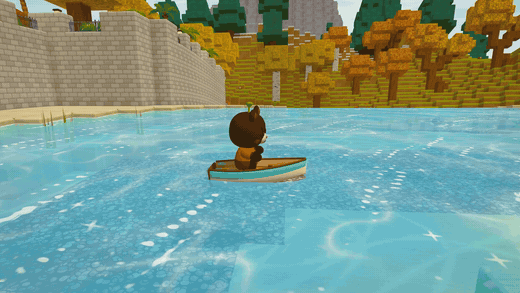 Rowing a boat on the sea