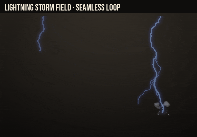 Storm & Tornado Effects: the lightning storm field