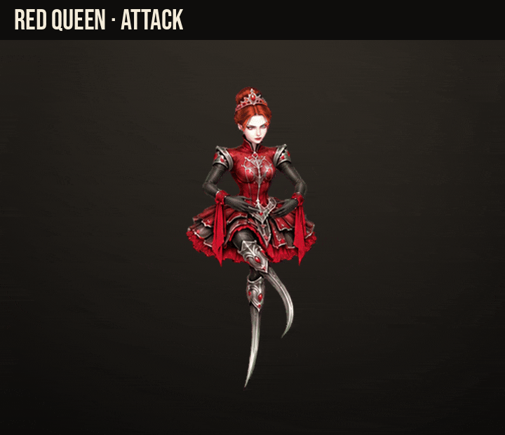 Red Queen fouetté spin
