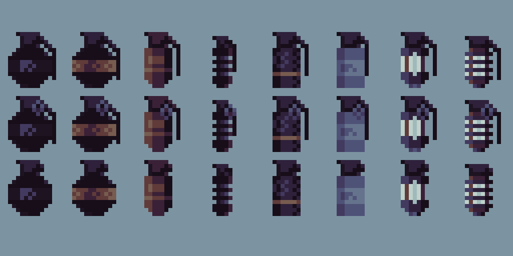 Modern grenades 16x16