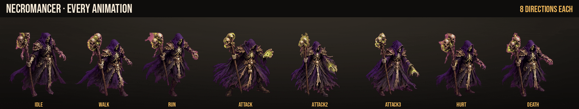 Necromancer: every animation