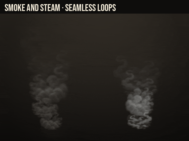 Free Ambient Effects: the smoke column and the steam vent looping