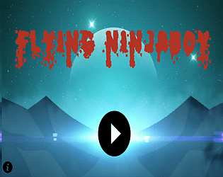 Flying ninja boy