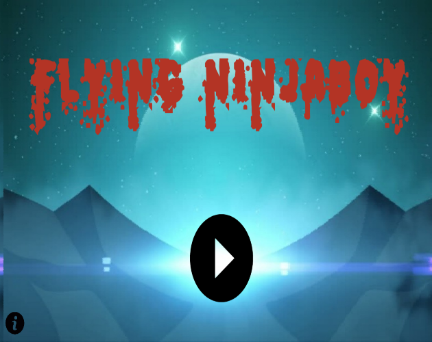 Flying ninja boy