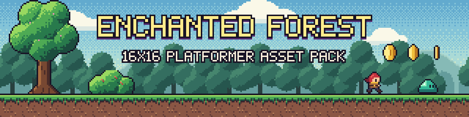 Enchanted Forest - 16x16 Platformer Asset Pack