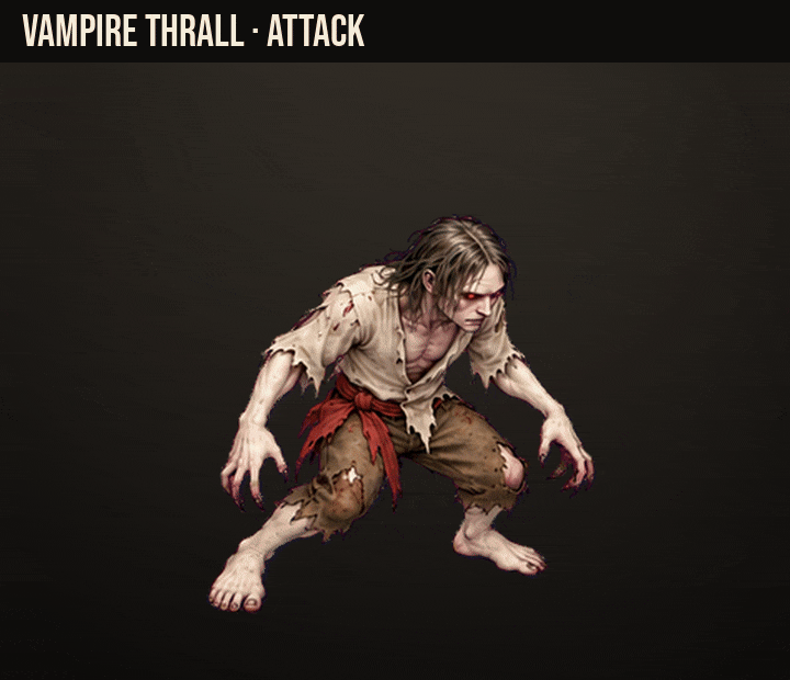 Vampire Thrall: claw swipe