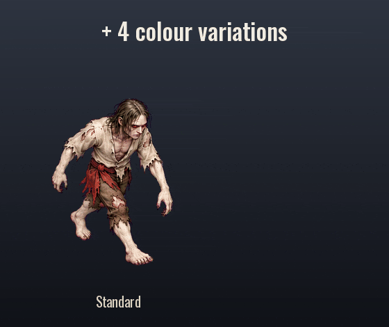 Vampire Thrall: colour variations