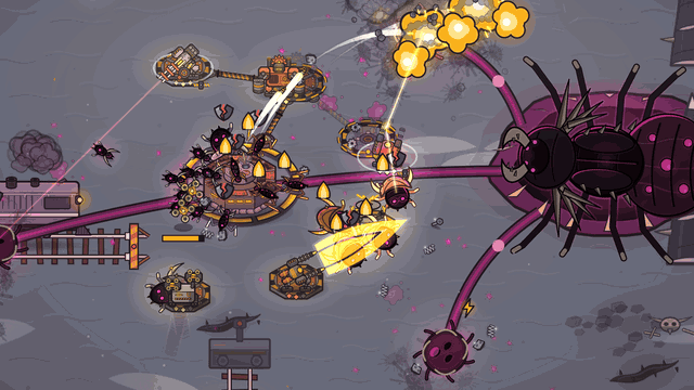 The rig fighting the Mother of the Crawl: missiles, mechs and the swarm