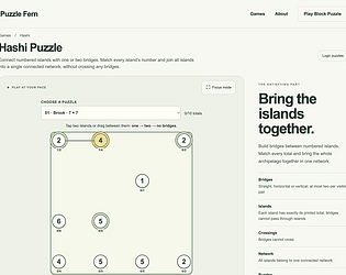 Hashi — Puzzle Fern