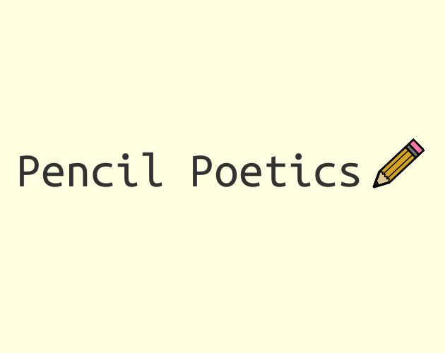 Cover image for Pencil Poetics