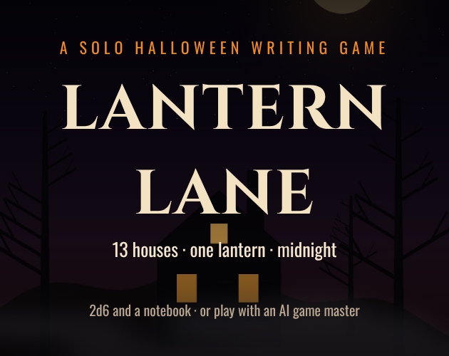 Lantern Lane: A Solo Halloween Writing Game