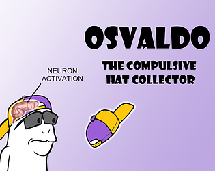 Osvaldo The compulsive hat collector
