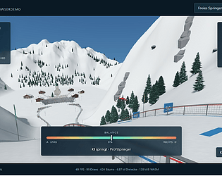 Skispringen game artwork