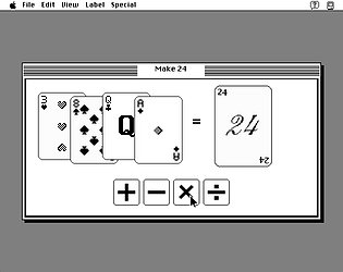 Make 24 game artwork