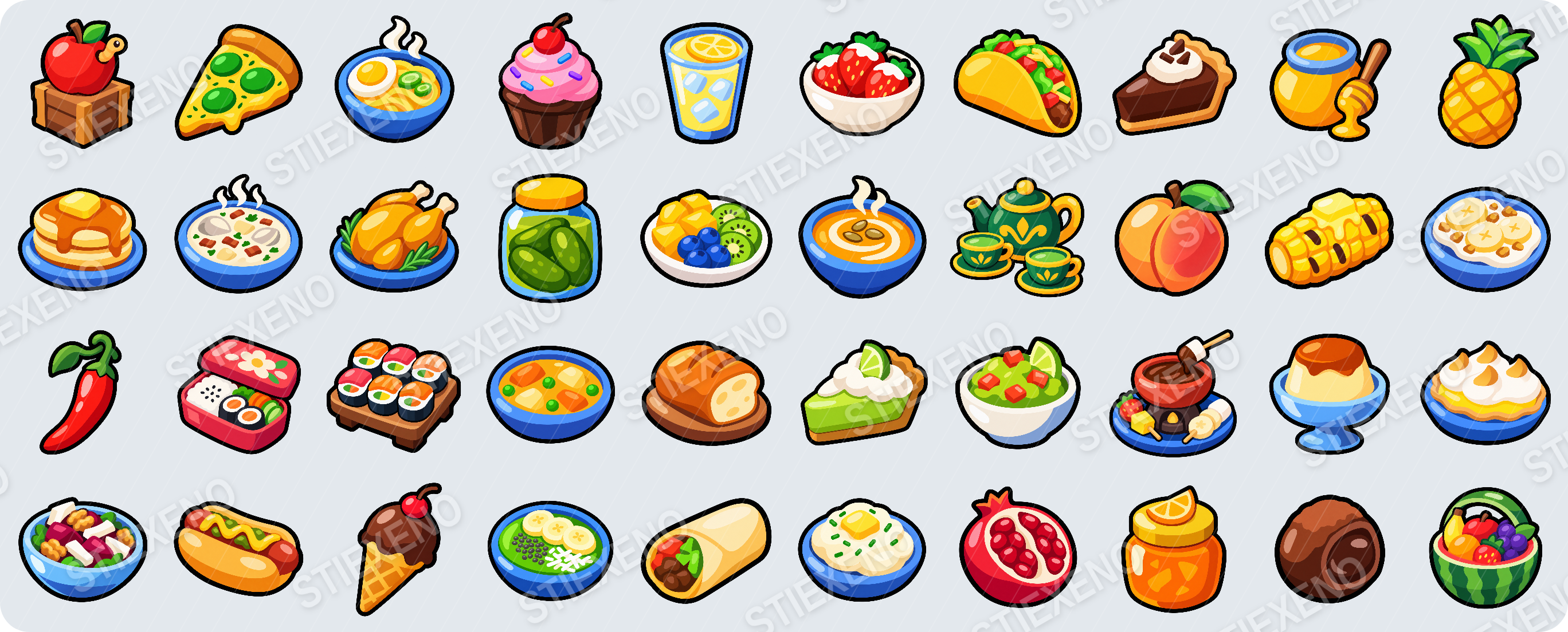 100 ROBLOX FOOD ICONS by Stiexeno