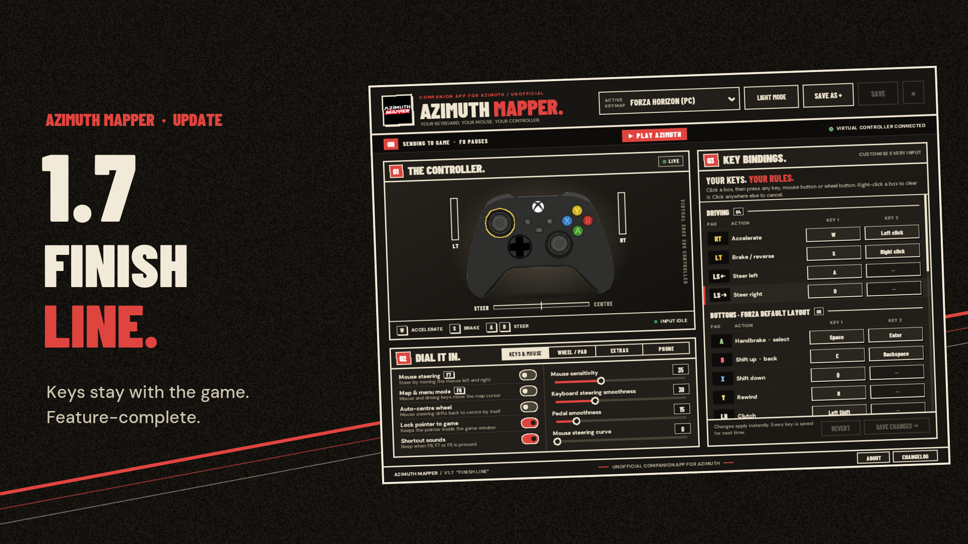 Azimuth Mapper 1.7 “Finish Line” - Azimuth Mapper - Keypad Companion by Sam