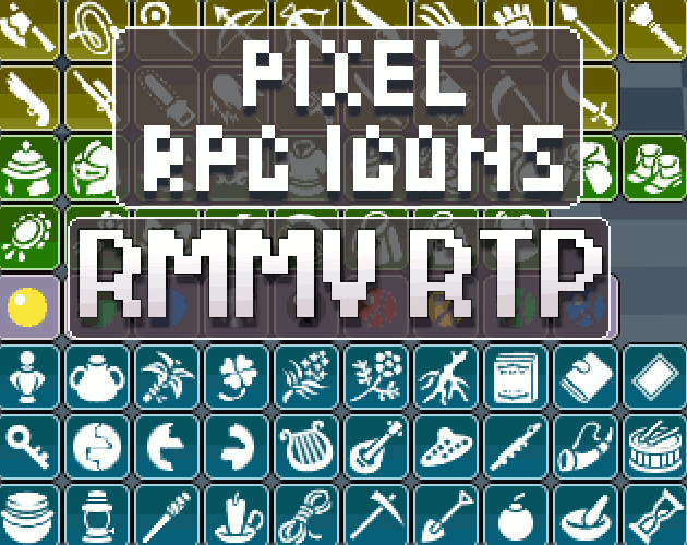 PIXEL FANTASY RPG ICONS - RPG Maker MV/MZ RTP Replacement by Caz