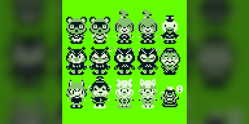 Game boy Animal characters by Retrobyte256