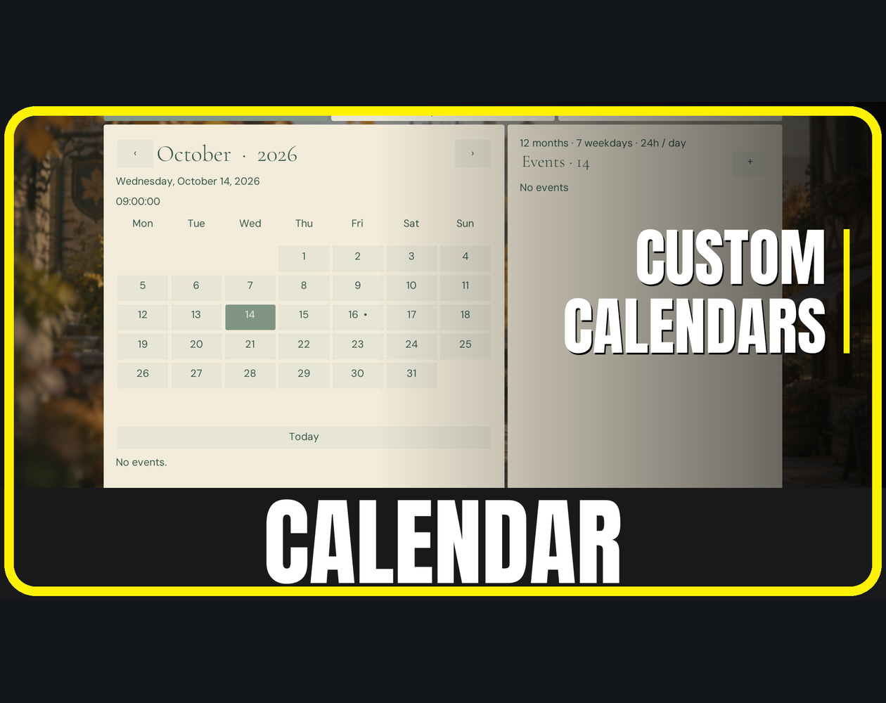 Calendar 1.0 Demo by funbydefault