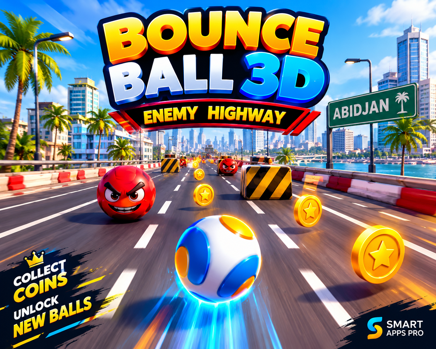 Bounce Ball 3D - Enemy Highway by Umeh001-eng