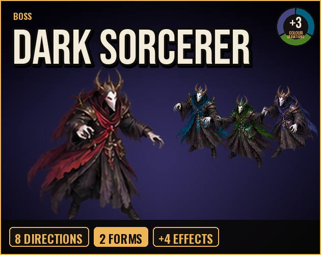 Dark Sorcerer Boss cover: the boss in action