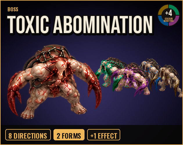 Toxic Abomination Boss cover: the boss in action