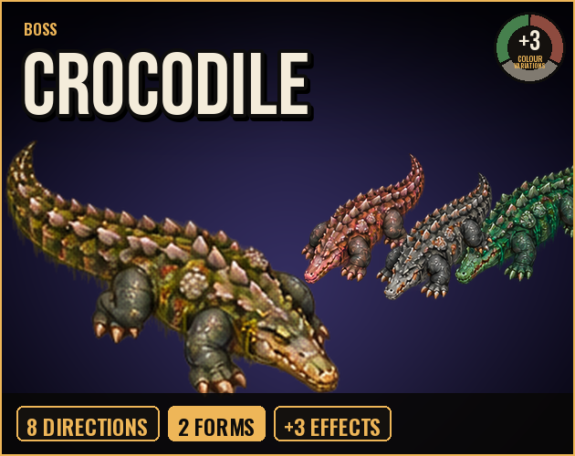Crocodile Boss cover: the boss in action