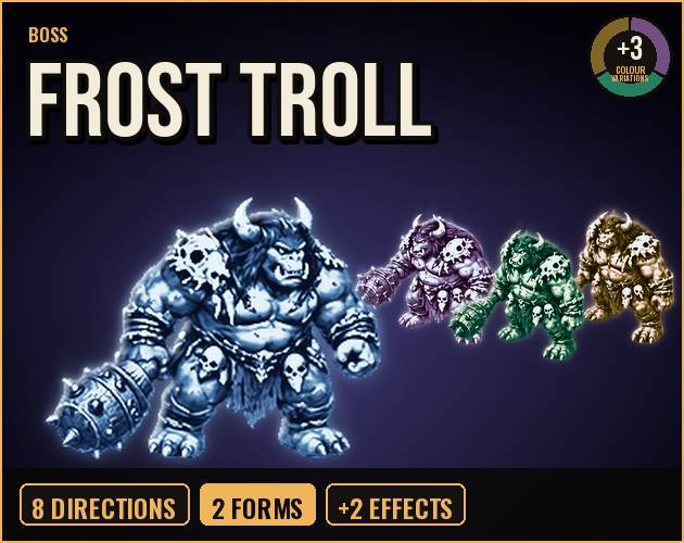Frost Troll Boss cover: the boss in action
