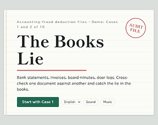 The Books Lie | 帳簿は嘘をつく
