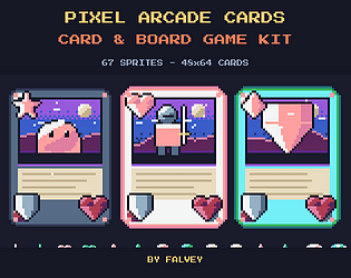 falvey published Pixel Arcade Cards: 67 Pixel Retro Arcade Card & Board ...