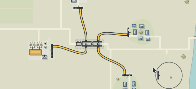 The city grows and new districts get connected