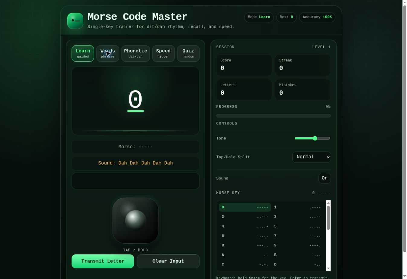 Morse Code Master by Jalapeño Seed Productions