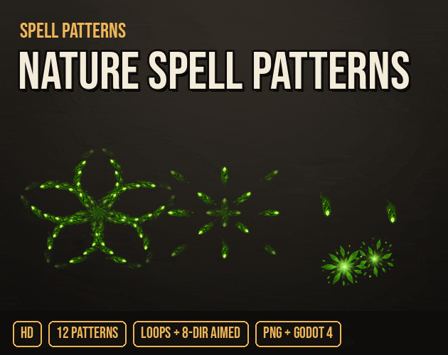 Spell Patterns Set: nature spell patterns