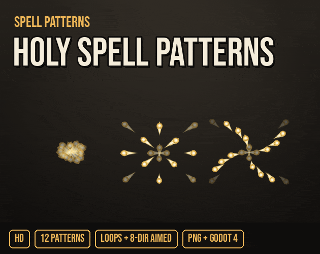 Spell Patterns Set: holy spell patterns