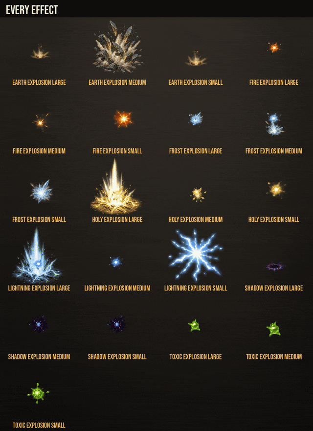 Explosion Effects: every effect