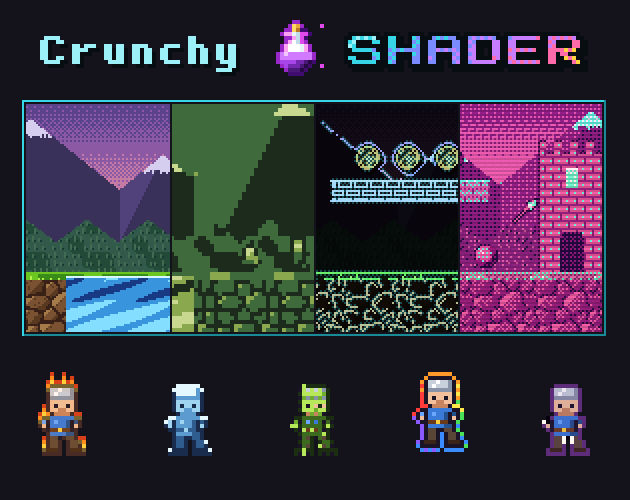CrunchyShader - Backgrounds Update - CrunchyShader by Superevil