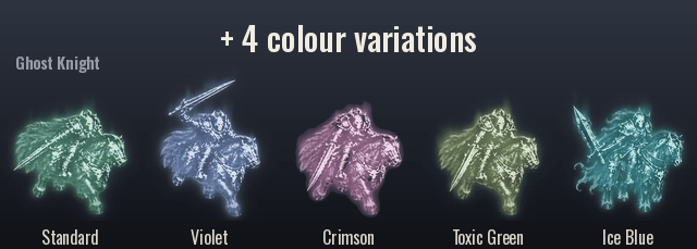 Every colour variation side by side