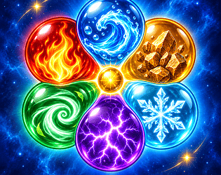 Elemental Bloom: Bubble Puzzle