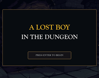 A lost boy in a dungeon