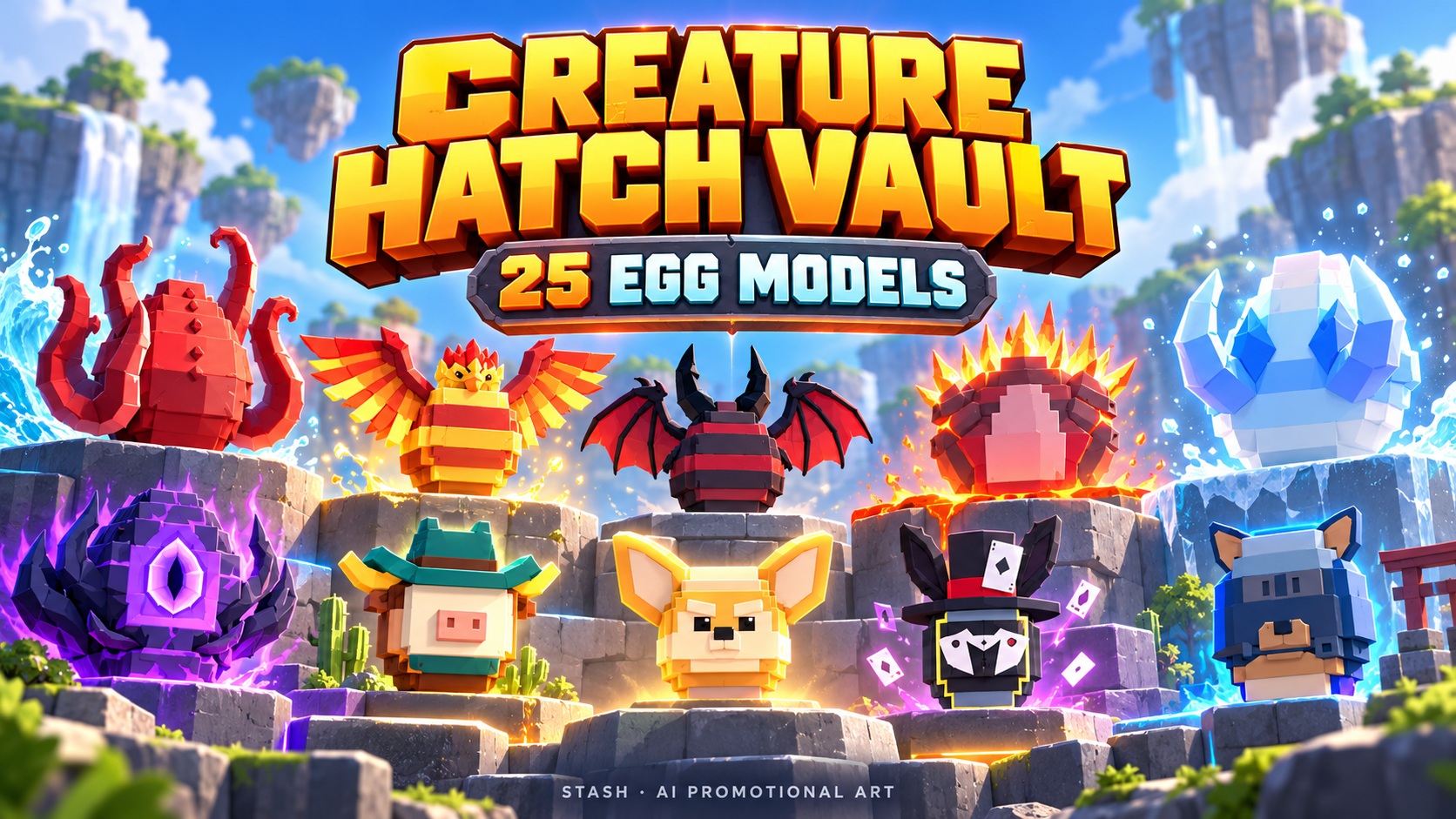 Hatch Files Creature Hatch Vault | 25 Character & Fantasy Eggs by looed